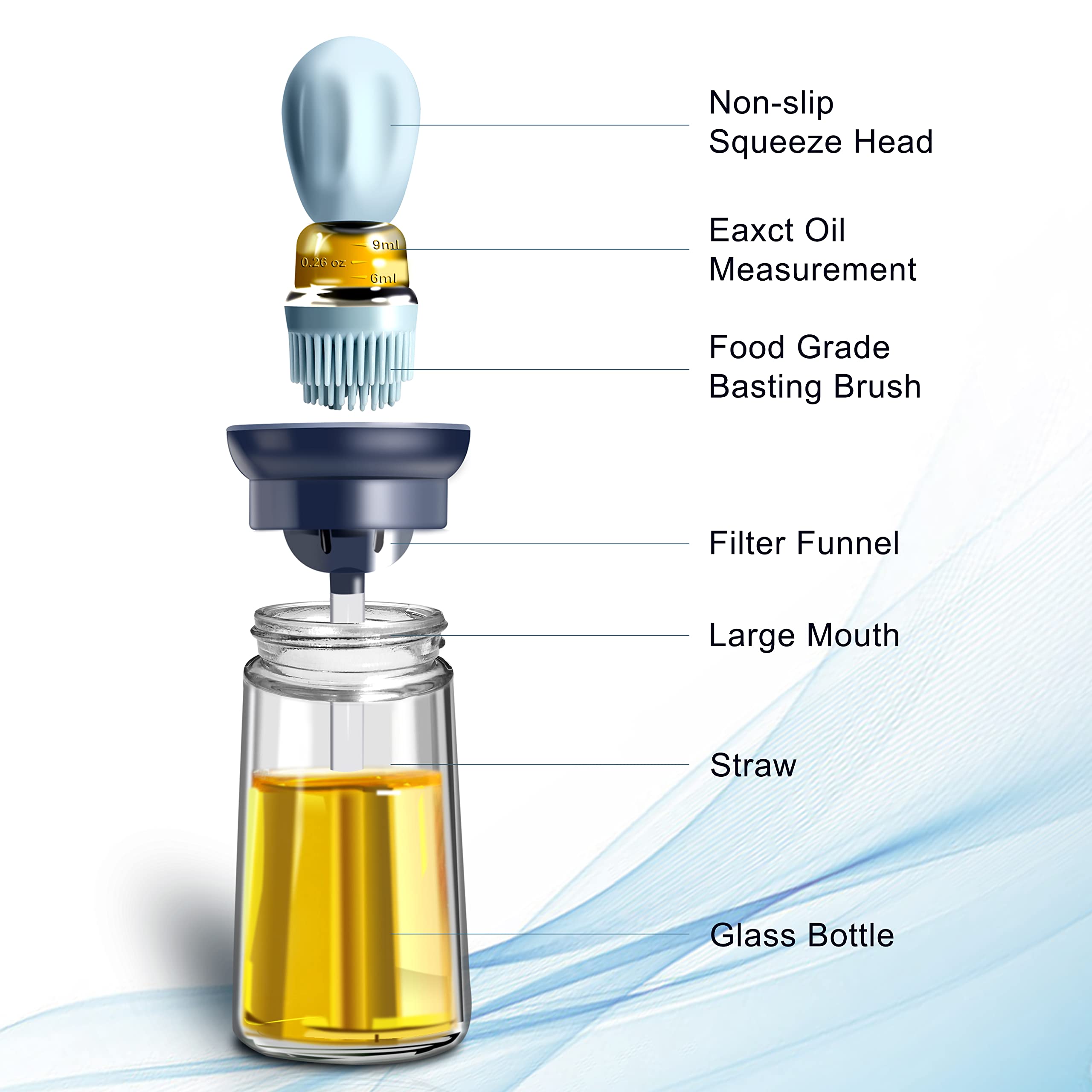 オイルディスペンサー ブラシ付き ガラスオリーブオイルディスペンサー 2イン1 Amazon.co.jp: オリーブオイルディスペンサー ブラシ付き 2イン1