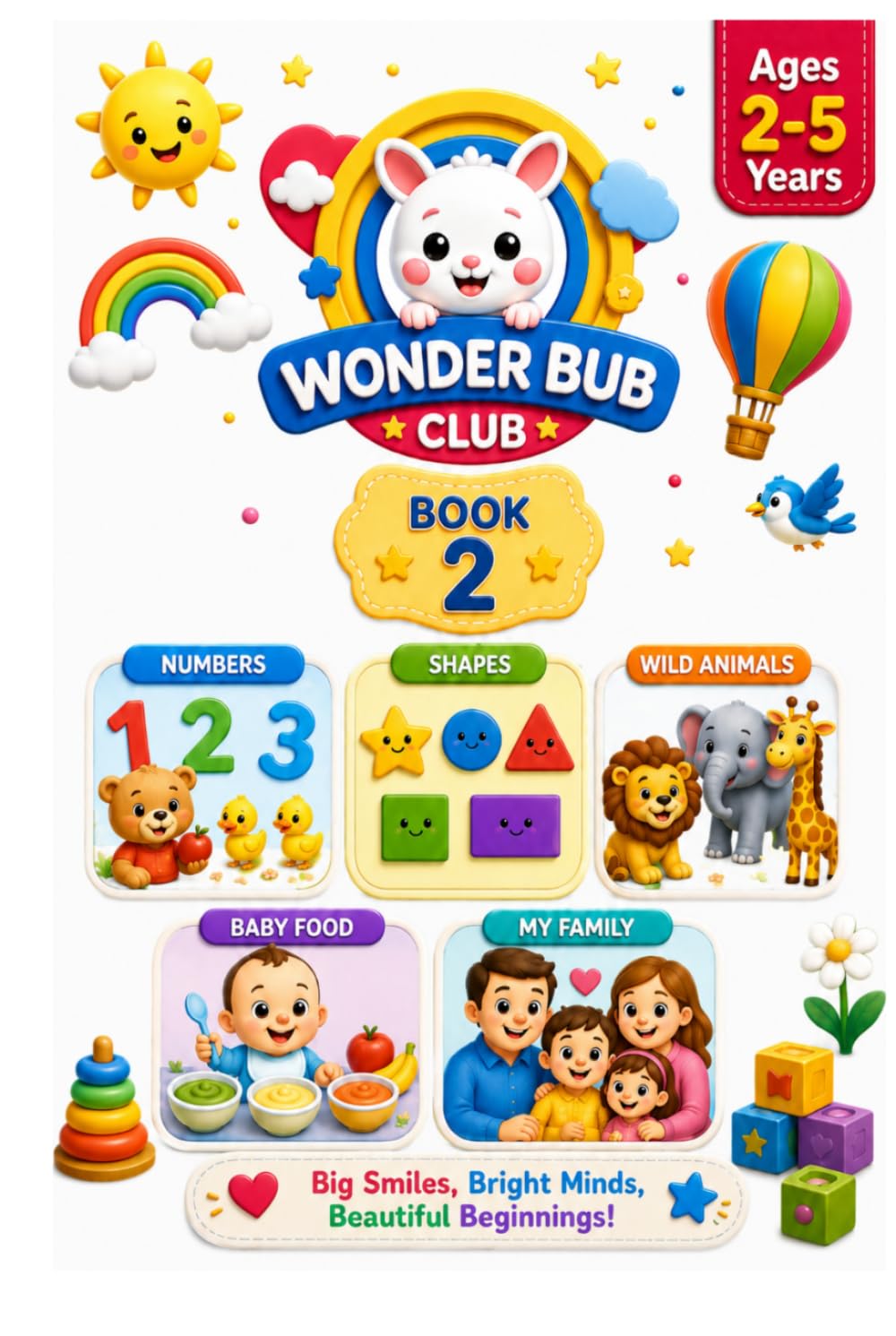 The Little Learner Collection: Book 2: Numbers, Shapes, Wild Animals, Baby Food & Family Adventures — A Beautiful Early Learning Journey for Curious Little Minds