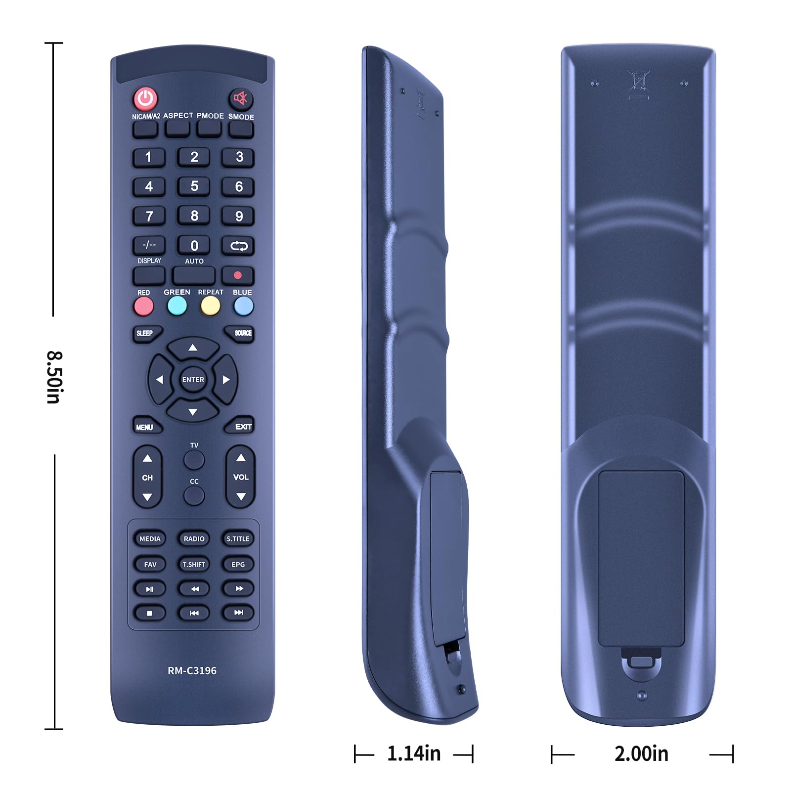 RM-C3236 Telecomando Universale Per TV JVC: Sostituisci I Modelli LT-40C880, LT-24C665 E 30100815
