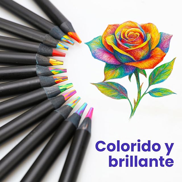 Foto 8 de 8 de Lápices Arcoíris de Colores, 12 Unidades