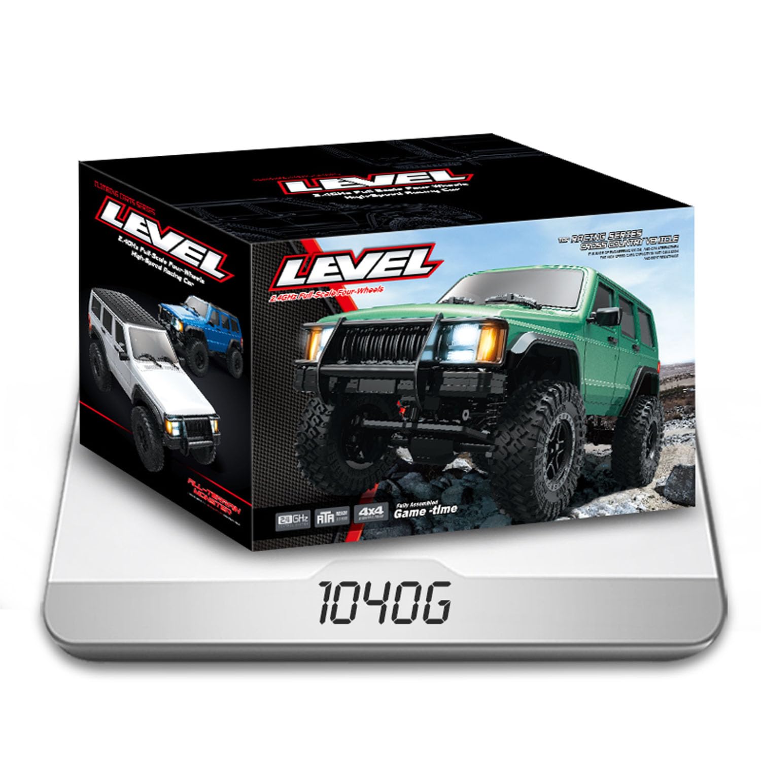 TOUCAN RC HOBBY 1/18 4x4 RC fuoristrada veicolo radiocomandato, crawler, modello C8809, 3 marce, motore a spazzola 370, 20-A-ESC, controllo 100 m, pronto all'uso come regalo speciale