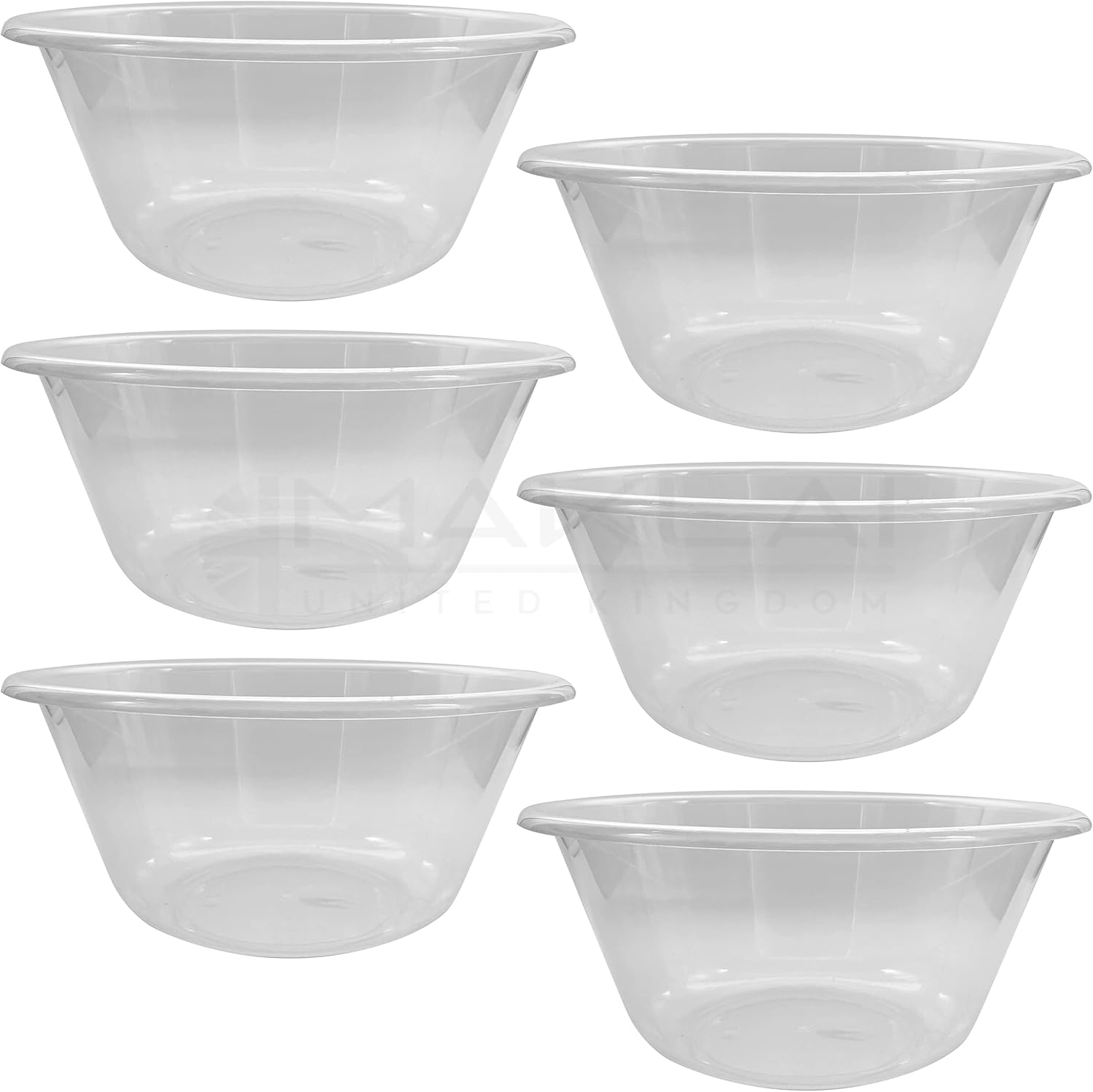 MKR Plastic Mixing Bowls, BPA Free. Microwave, Dishwasher and Freezer