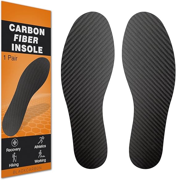 1 Pair Carbon Fiber Insole for Turf Toe,Morton Toe,Foot Fractures