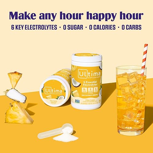 Miniatura 4 de Ultima Replenisher Polvo de electrolitos de hidratación sin dieta cetogénica y sin azúcar se siente reabastecido revitalizado naturalmente endulzado