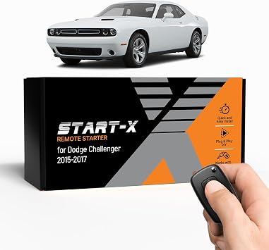 Start-X Remote Starter Kit for Dodge Challenger 2015, 2016, 2017 Vehicles | Push-to-Start Ignition | Plug & Play Install | Lock 3X to Remote Start | Zero Wire Splicing