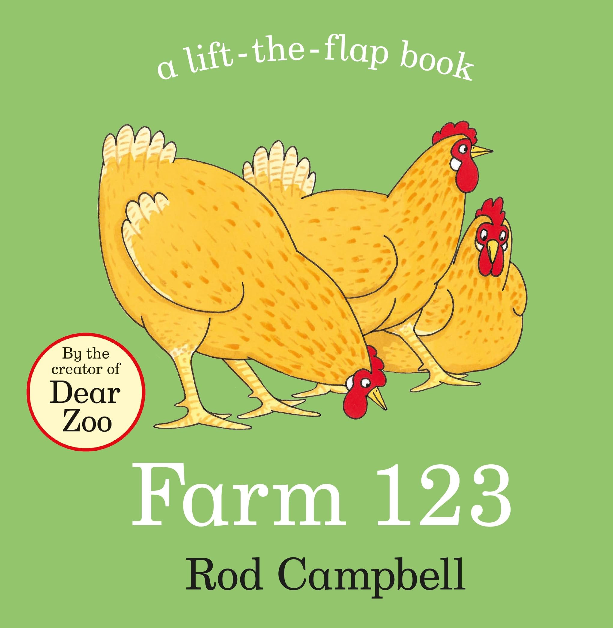 Farm 123: A lift-the-flap animal counting book from the creator of Dear Zoo