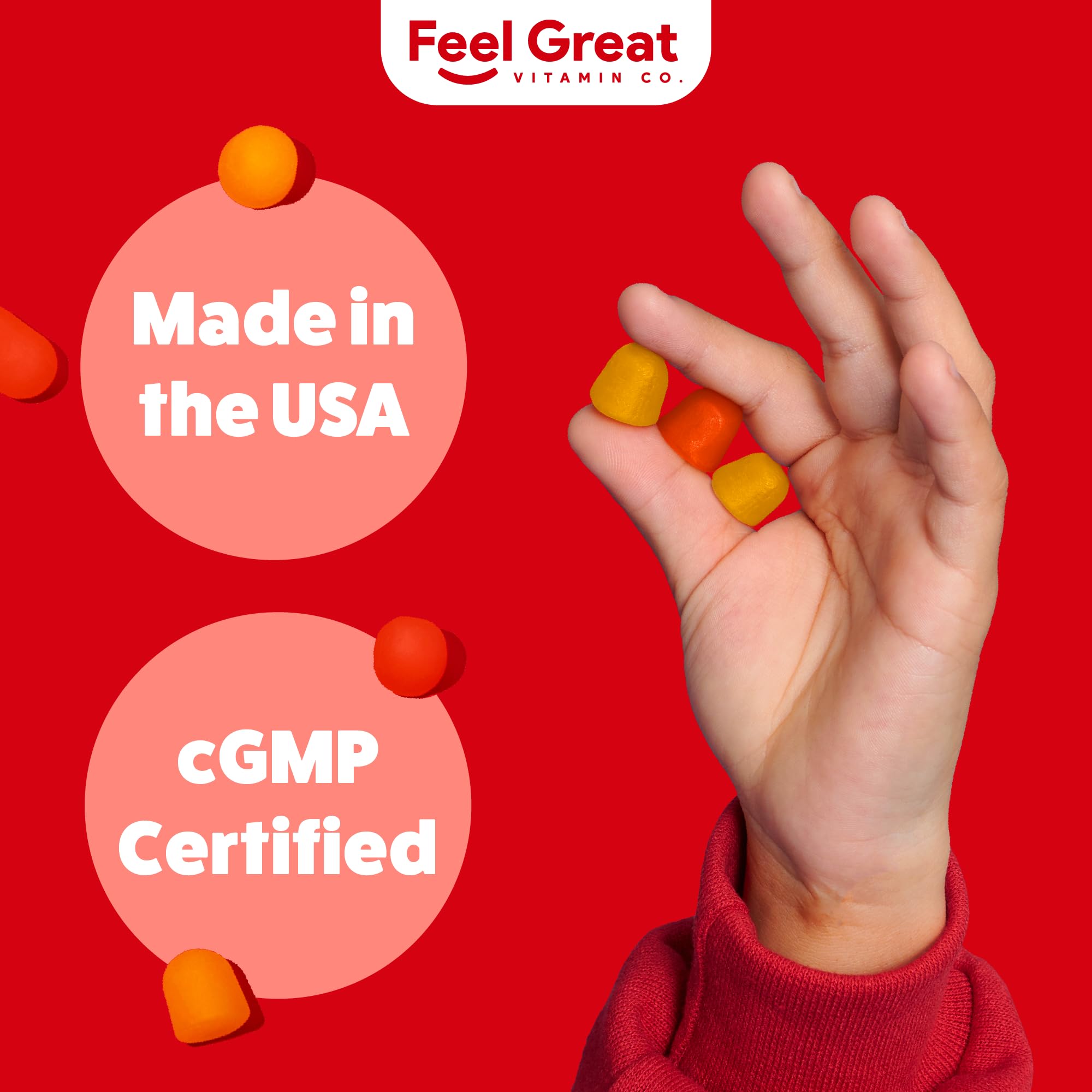 Feel Great Omega 3 DHA Gummies for Kids, Brain & Vision Support, 60ct, 2pk — Amazon image 7