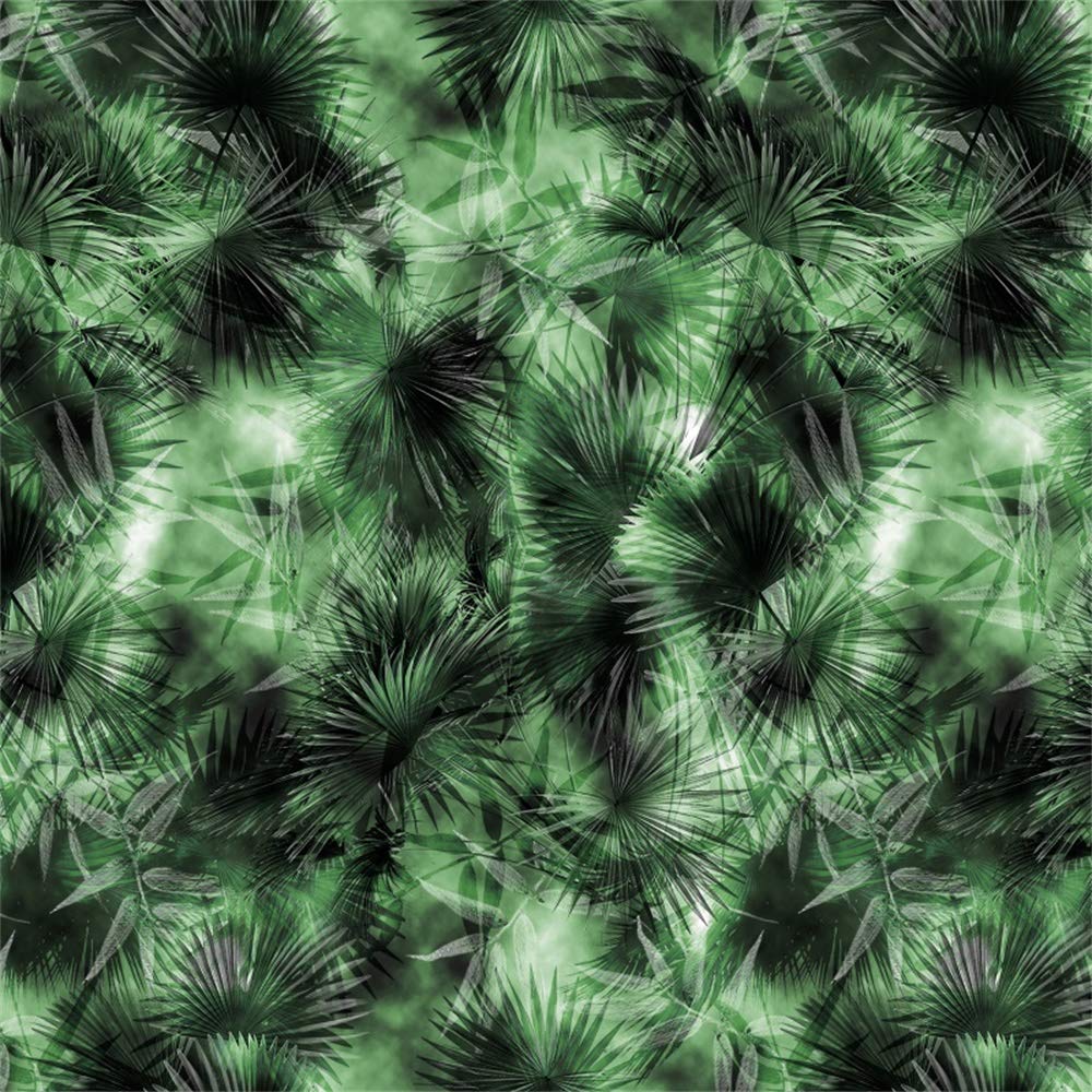 AOFOTO 5x5ft Abstract Needle Palm Backdrop Nature Evergreen Rainforest Leaves Background for Photos Tropical Forest Tree Branch Botanical Garden Portrait Photo Studio Props Vinyl