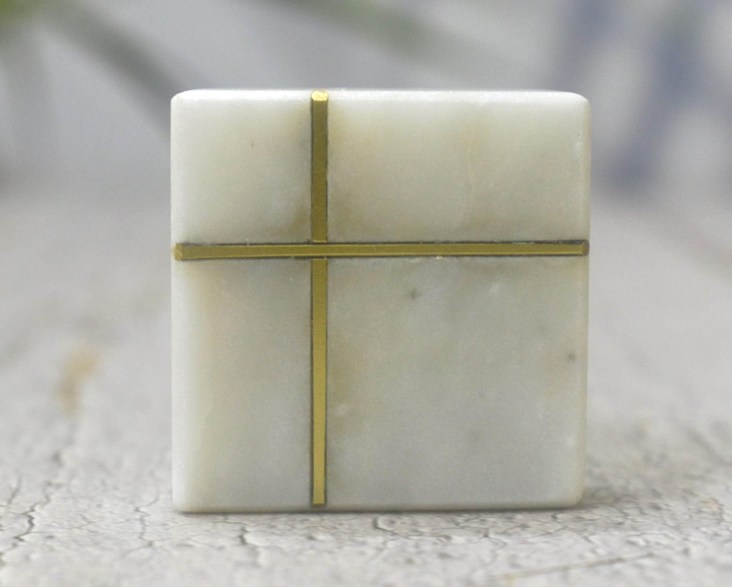 ARTISNO Square Marble Brass Knob, Modern Cabinet Knob, Decorative Hardware, Furniture Hardware, Cabinet Handles - Image 4