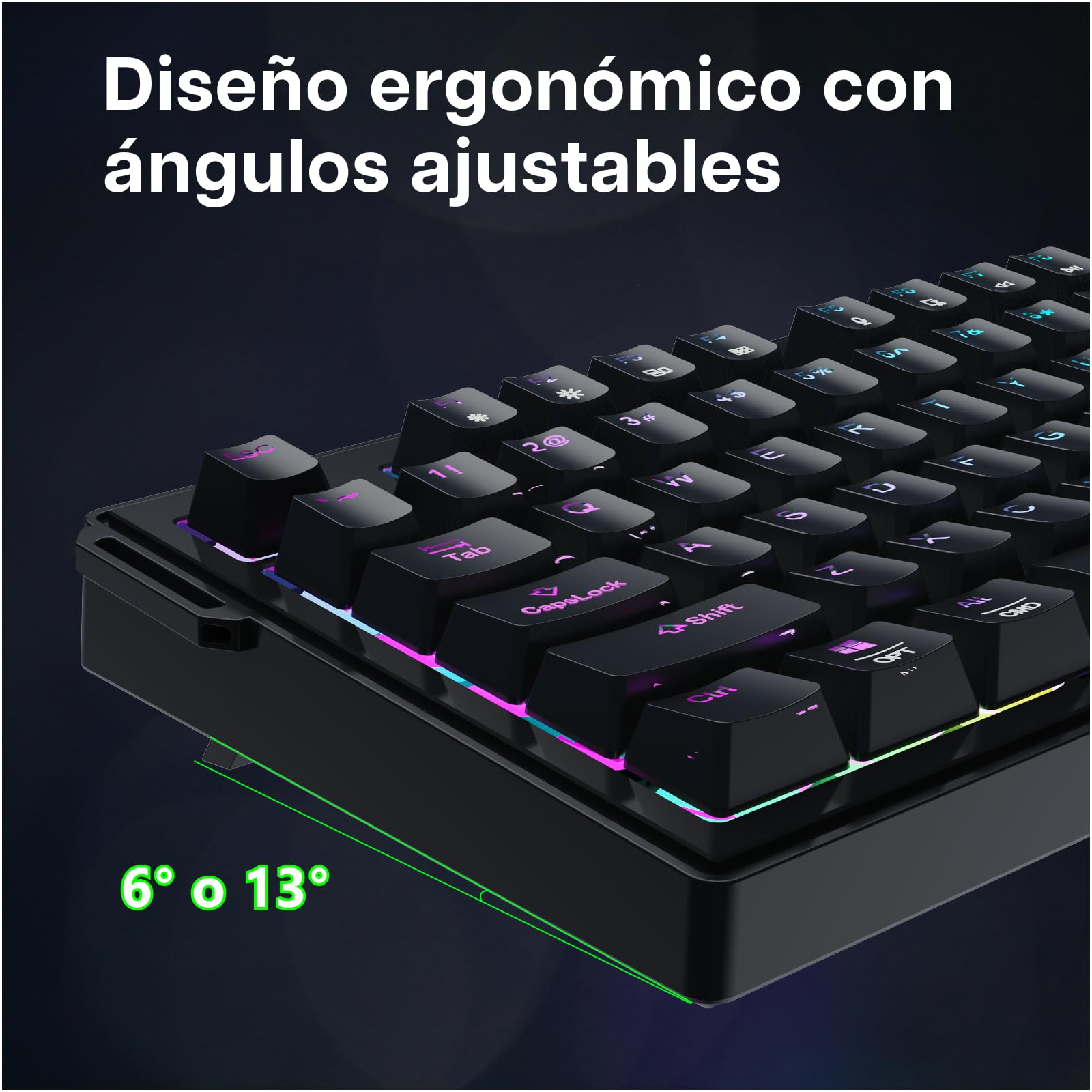 MMOBIEL Teclado Mecánico para Stream Deck Teclado QWERTY RGB Hot-Swappable con 6 Teclas Macro LCD Programables y 3 Diales de Control para OBS, Streaming, Edición de Video – para Windows/macOS