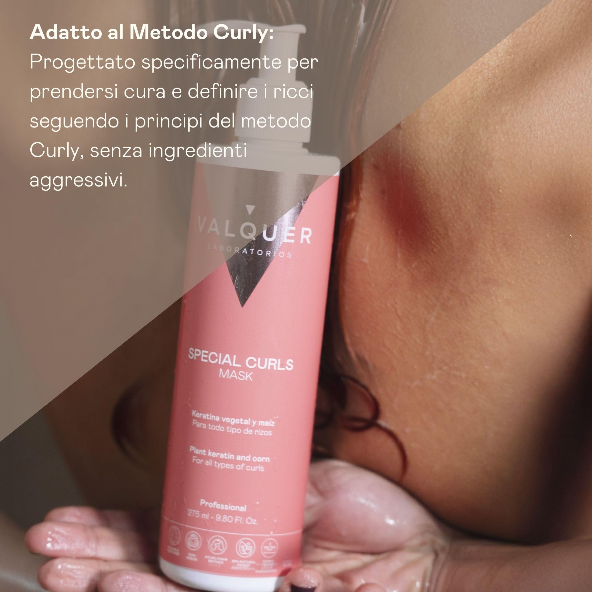 VALQUER Method Capelli Ricci Pack Shampoo + Maschera | 1 L + 975 ml