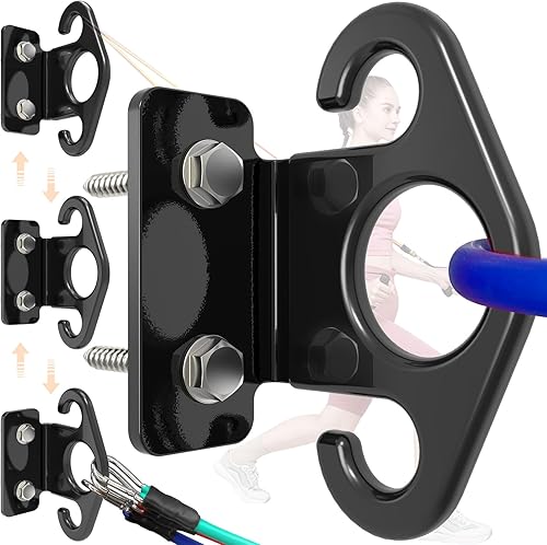 Resistance Band Wall Anchors, Wall Mounted Modular Hooking Platform, Workout Wall Mount Anchor, Training Anchor Mounted Hook Exercise Station for