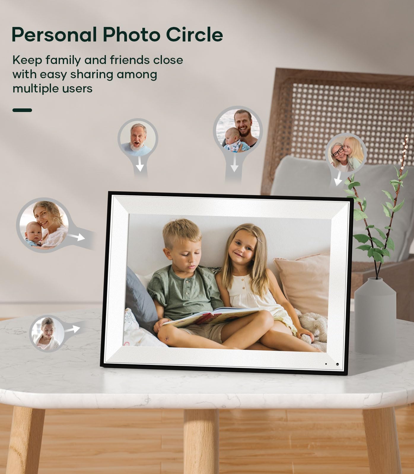 Cozyla - 17 Inch Large Digital Photo Frame, Digital Photo Frame