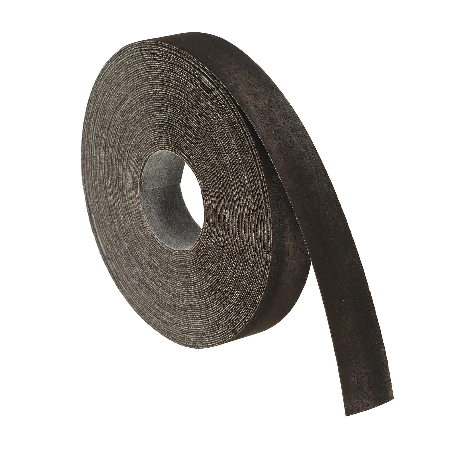 sourcing map 2.5cm x 15m Wood Veneer Edge Banding, Pre-Glued Flexible Eucalyptus Edging Strips, Iron on with Hot Melt Adhesive Wood Tape for Cabinet Repair and Furniture Restoration