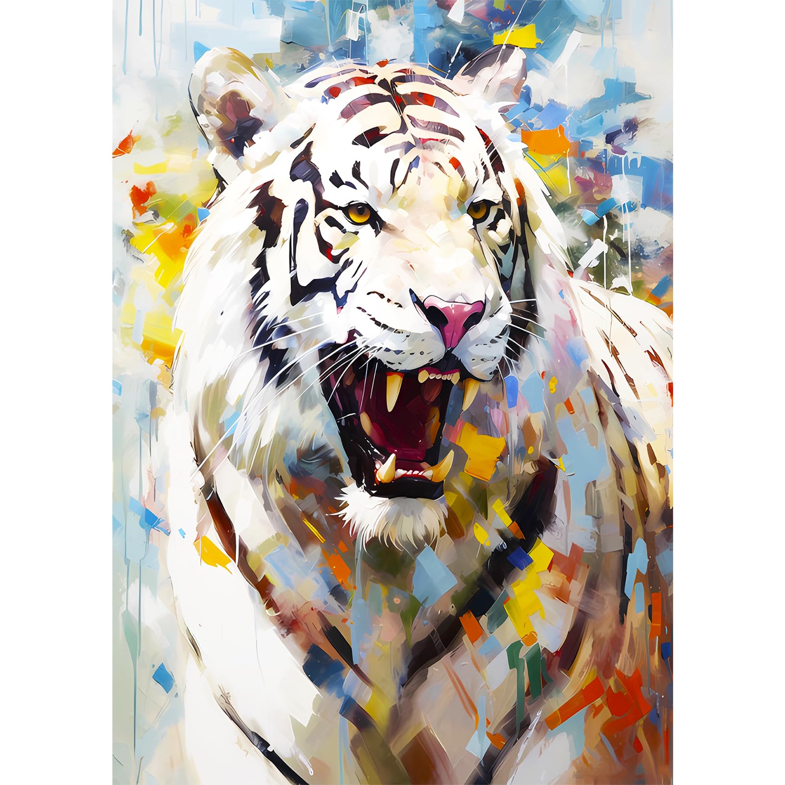 Edsjegn Puzzles for Adults 1000 Pieces, 1000 Piece Puzzle, Jigsaw Puzzles 1000 Pieces, Christmas Puzzles 1000 Pieces, White Tiger Puzzles for Adults, Impossible Puzzle