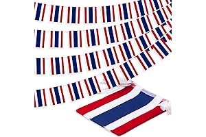 Thailand String Flag Pennant Banner for National Pride and Joy