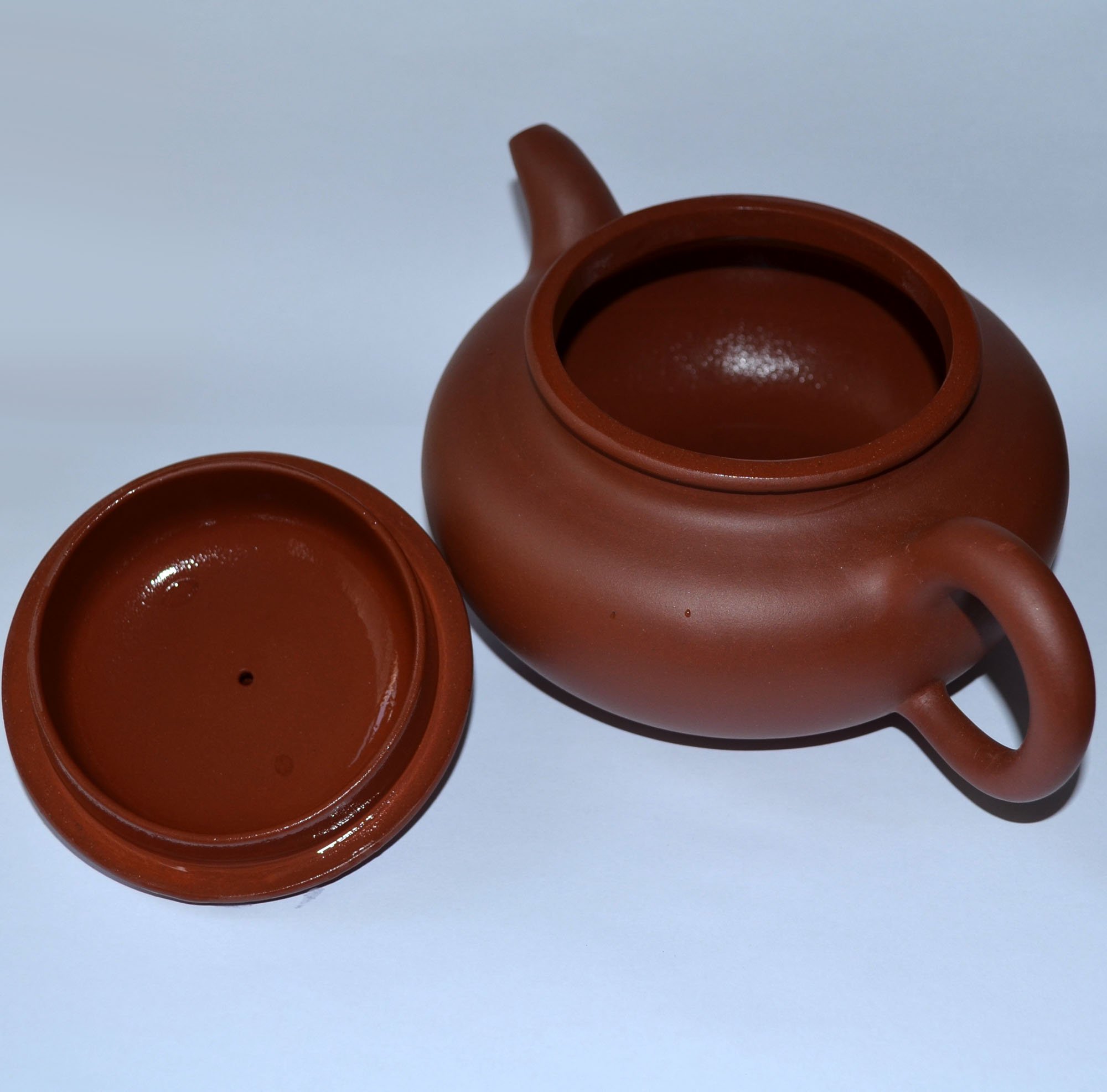 Zisha Classics Teekanne, 250 ml, chinesischer Yixing-Ton, Rot, Rot