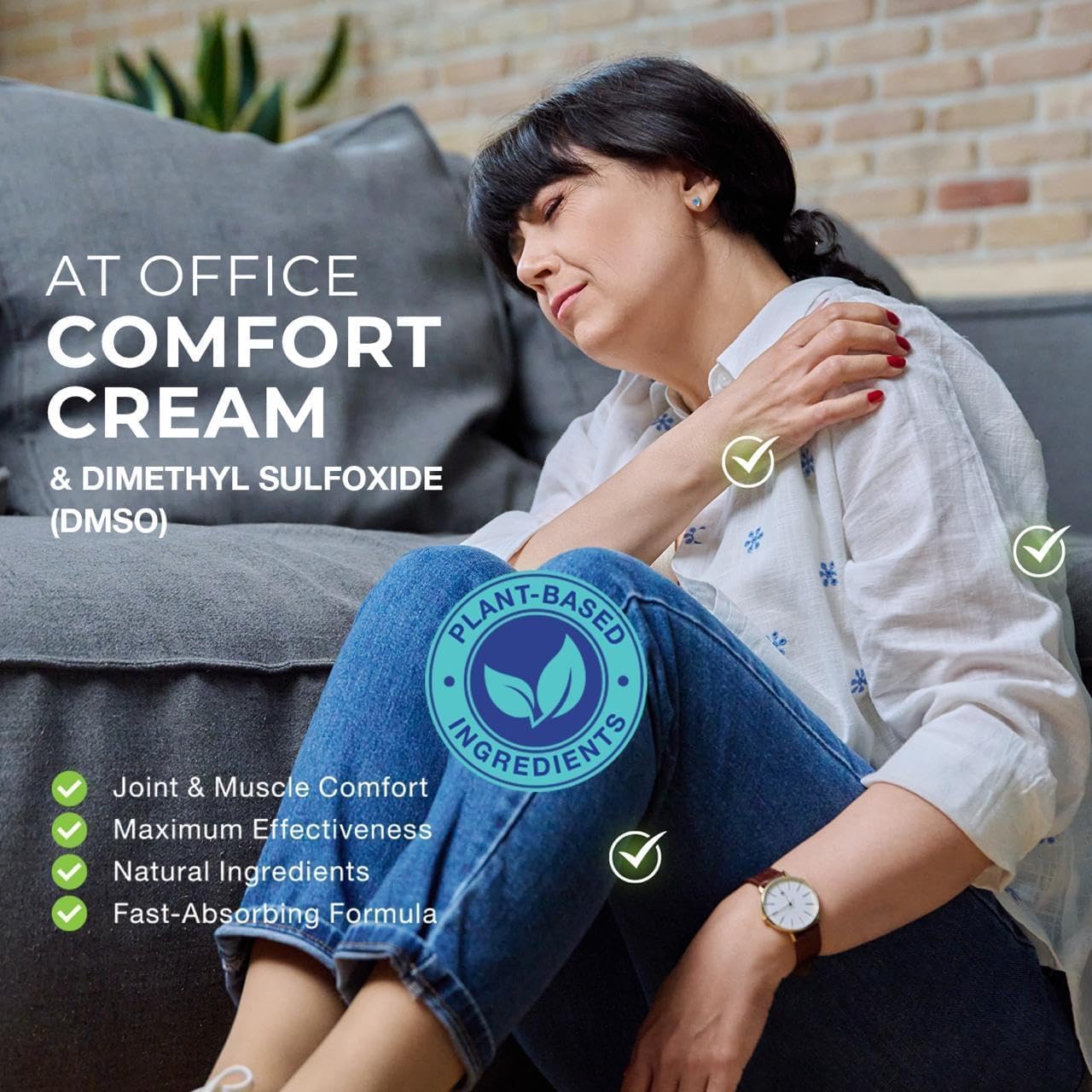 Dmso Cream: Pure DMSO Pharmaceutical Grade Cream with Arnica, Frankincense, Magnesium for Topical Muscle, Joint Comfort - 2 Pack