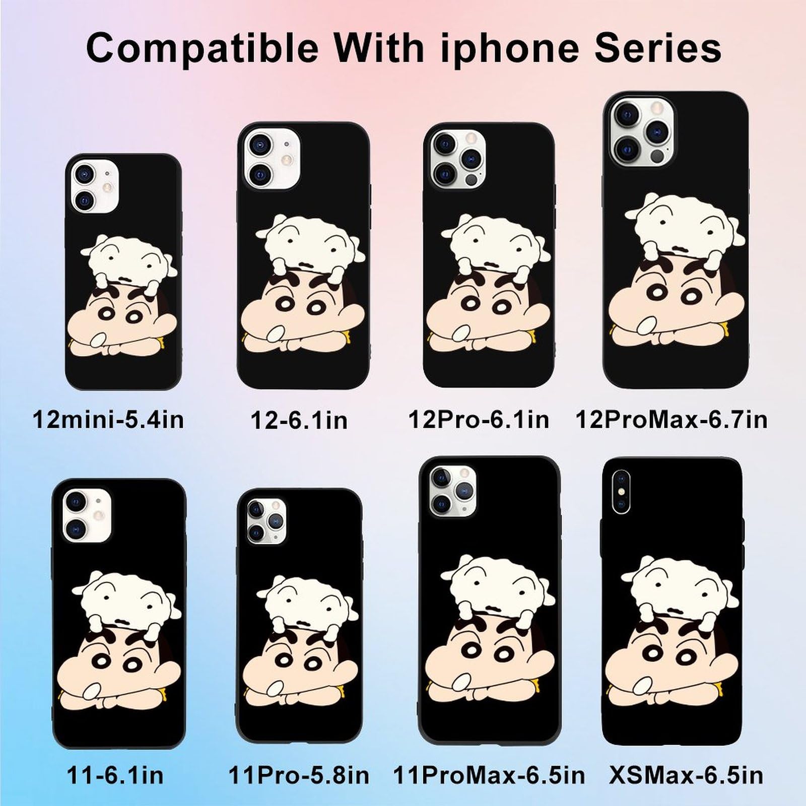 Amazon.co.jp: iPhone 15 Proケース クレヨンしんちゃん シロ