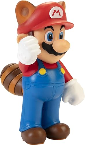 Miniatura 3 de Super Mario Racoon Mario Figura de acción coleccionable de 2.5"