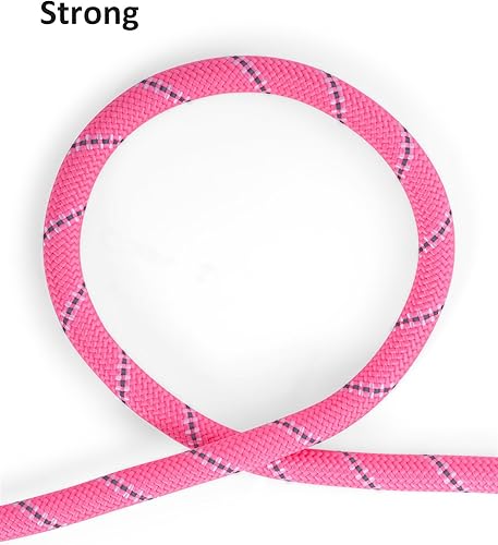 Miniatura 80 de Correa larga para perro con hilos reflectantes de 15 pies, 20 pies, 30 pies, 50 pies, correas elásticas resistentes para perros de raza pequeña