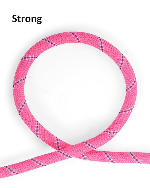 Long Dog Leash for Dog Training 16FT/30FT/50FT/100FT, Heavy Duty Dog Lead for Large Medium Small Dogs Outside Walking, Playing, Camping, or Yard 12Pink50FT by Lanwandeng - Image 9