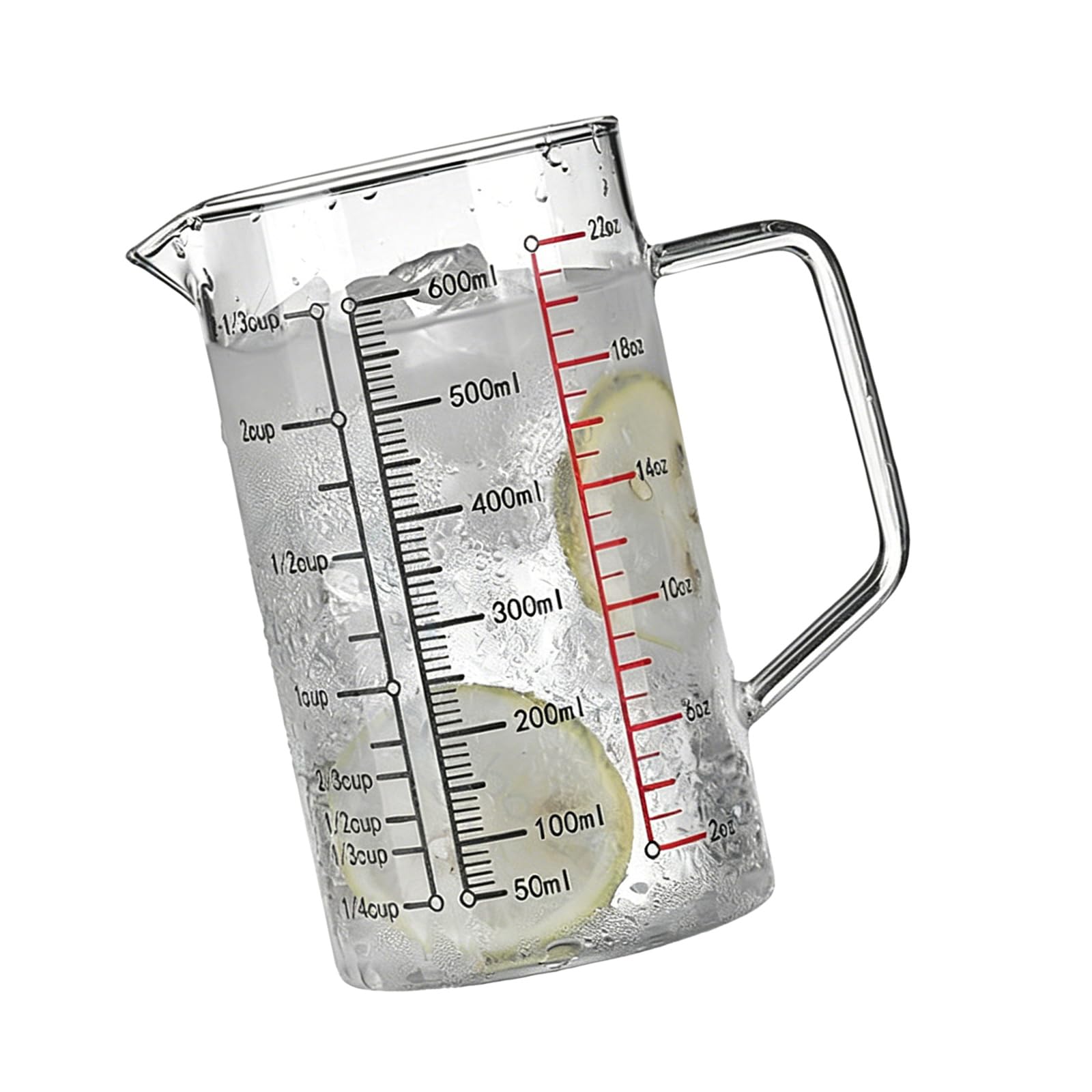 JSGHGDF Premium Borosilicate Glass Measuring Cup Microwave Safe Clear Scale Baking Cooking Home Baking Essential Equipments