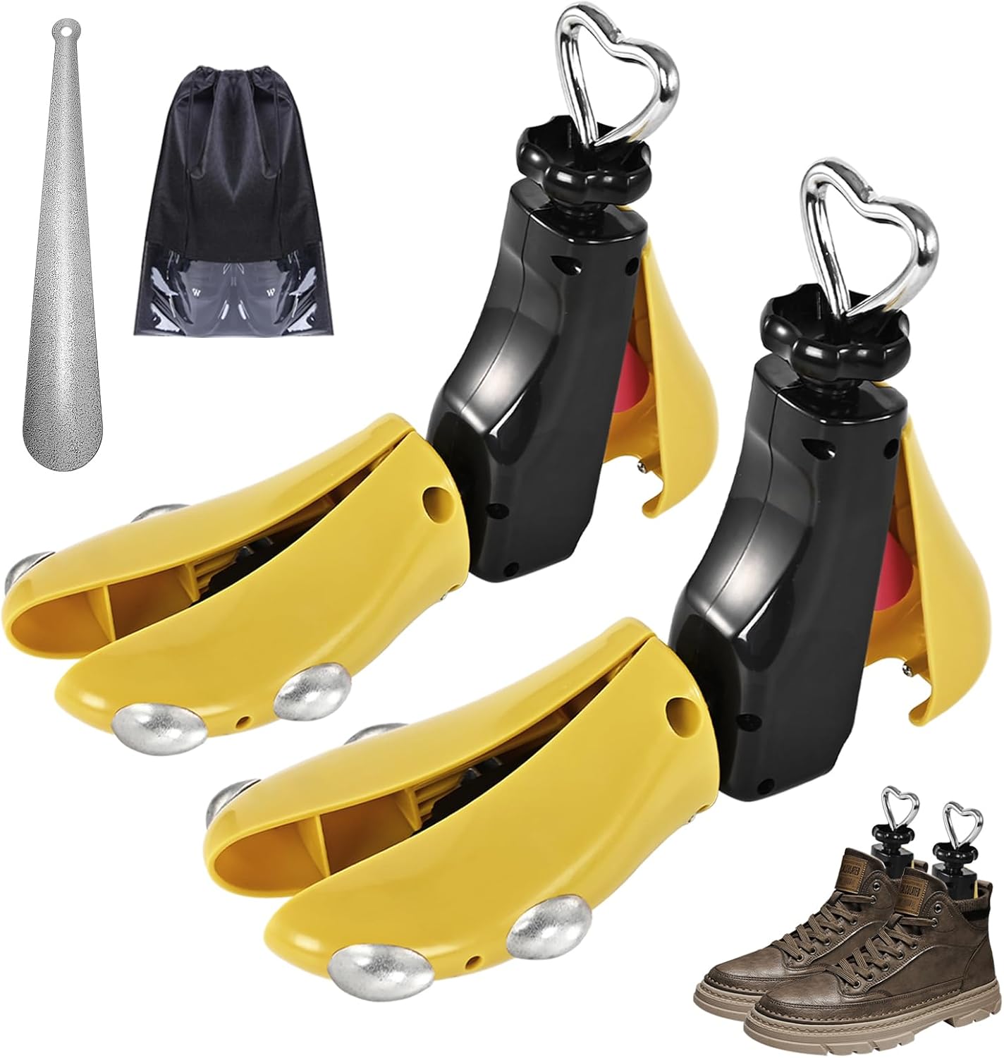 Shoe Stretcher for Men Women, Adjustable Boot Stretcher Widener, Length & Width Expander for Wide Feet