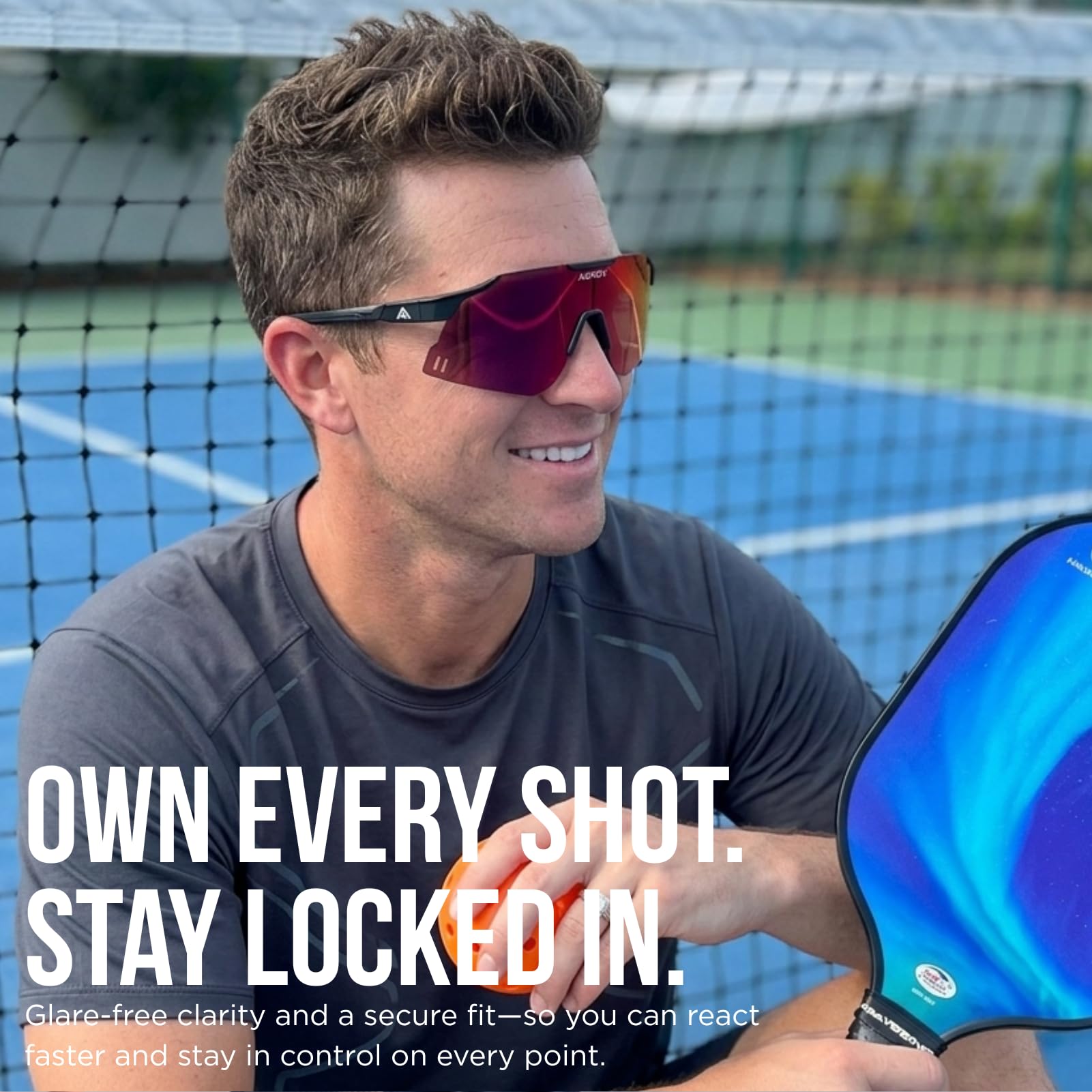 AEROX Gafas de sol para correr y gafas deportivas para hombres y mujeres, para ciclismo y béisbol