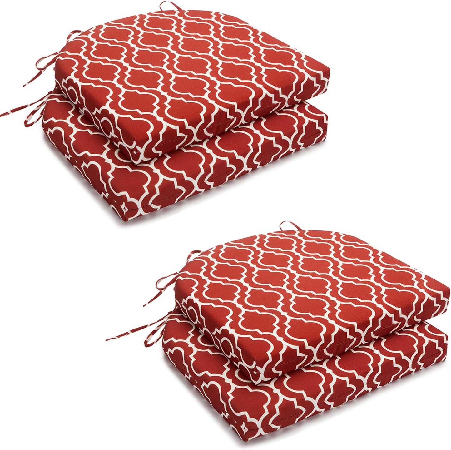 HARBOREST Outdoor Chair Cushions Set of 4 Round Corner