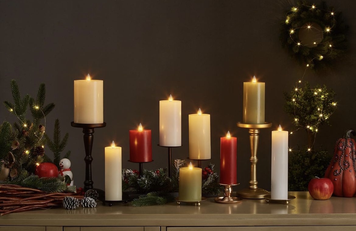 Image of Flameless Pillar Candles Flickering with Remote Timer, Battery Operated LED Candles Up to 400 Hours, 3D Moving Flame Real Wax Candles. (White with Dripping Tear)