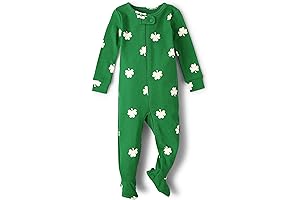 Irish Baby Clothes: Snug Zip-Up Footed Pajamas for Baby Boys