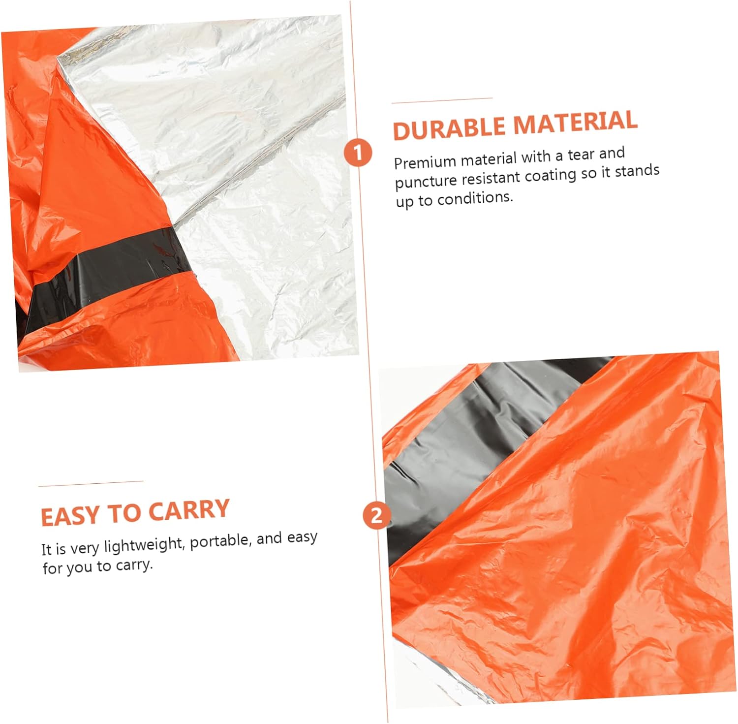 Outanaya Portable Emergency Lightweight Survival Bag with Drawstring Storage Essential Travel Gear for Camping Hiking and Emergency Situations Includes Whistle for Safety