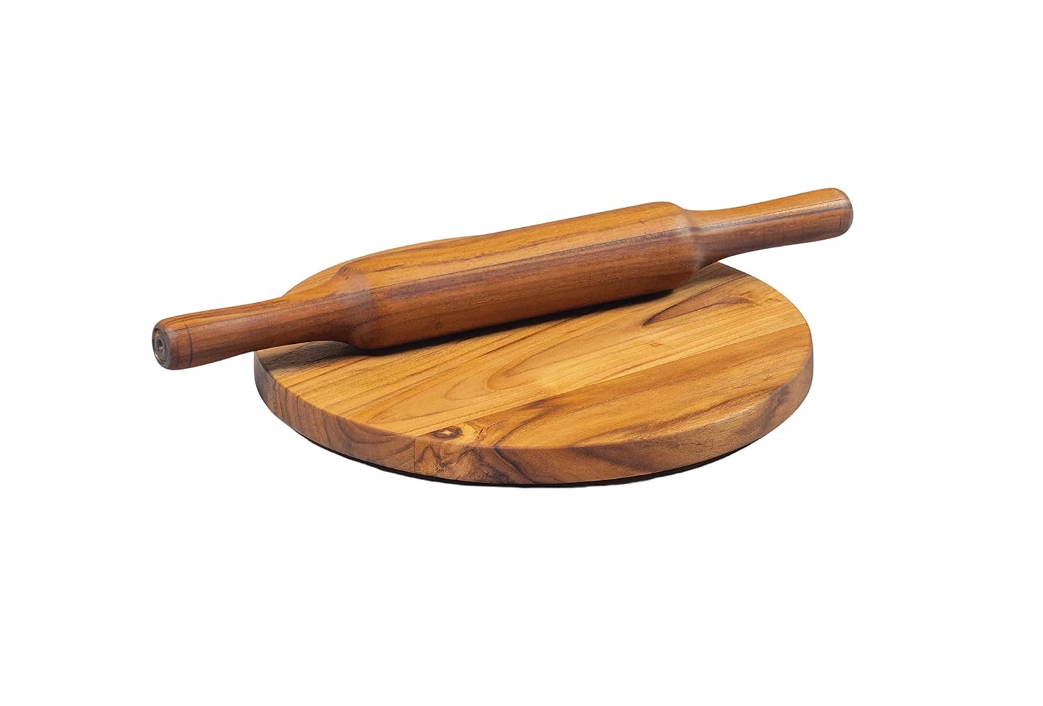 Buy The Jaipur Living Teak Wood Chakla Belan| Rolling Board |Polpat ...