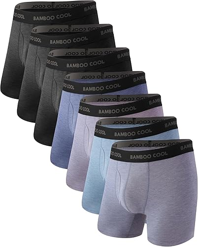 BAMBOO COOL Calzoncillos tipo bóxer para hombre (4 o 7 unidades)