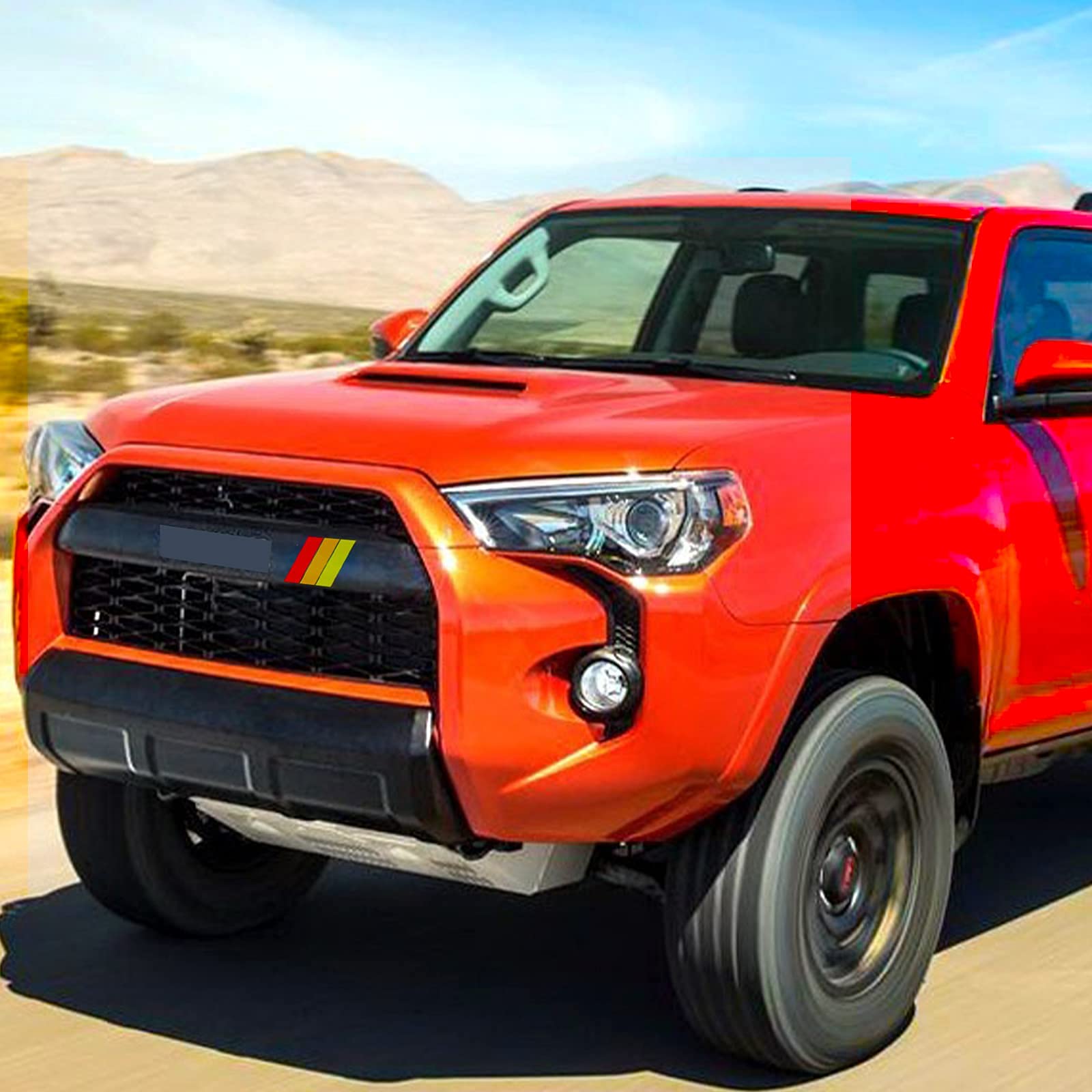 TOYOTA Sticker Retro Tacoma 4Runner Land Cruiser FJ Rav4 Set Of 2 JDM, Blue 8 In - Foto 8