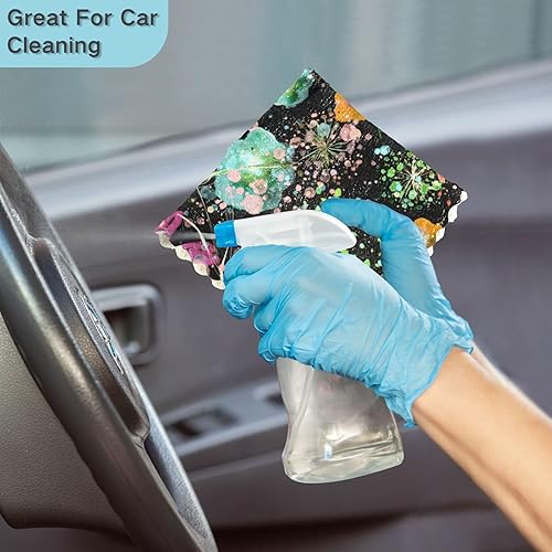 Miniatura 7 de FRODOTGV Watercolor Floral Bouquet Wildflowers Cotton Print Kitchen Towels and Dishcloths Sets Fast Drying Set of 6 Microfiber Drying Towels for Car