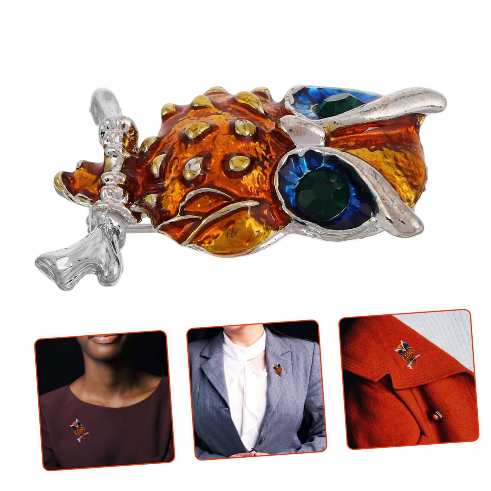 Broches con Forma de búho, joyería de Moda única para Hombres y Mujeres, símbolo Masculino