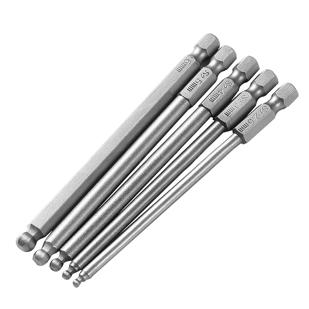 みゅう様 Amazon | Muye 5PCS 100mm 磁気六角シャンクボールヘッド