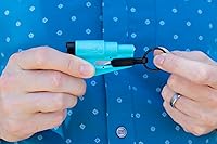 Vista 41 de Resqme, Llavero de Auto Original con Herramienta de Escape, Fabricado en EE. UU. (Azul), 2 unidades, Negro