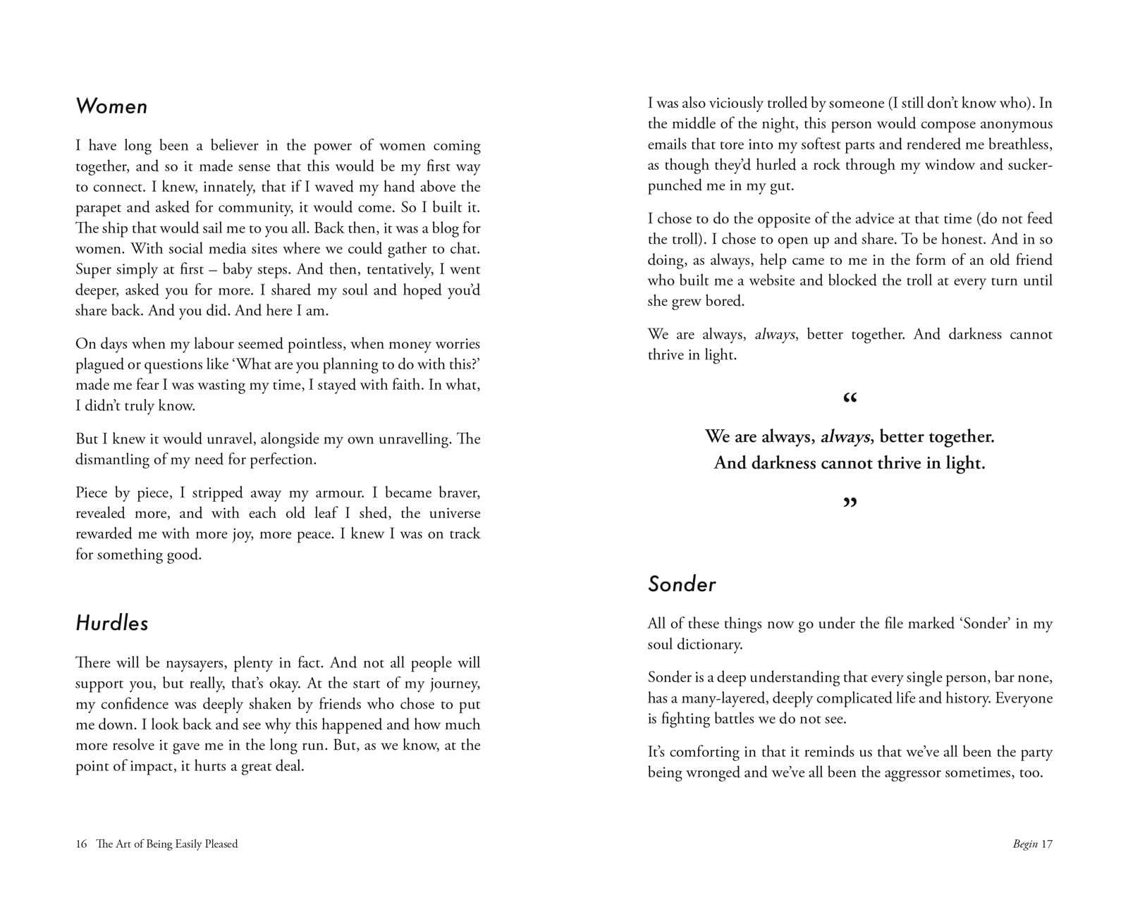 The Art of Being Easily Pleased: Words to Unlock a Wonderful Life