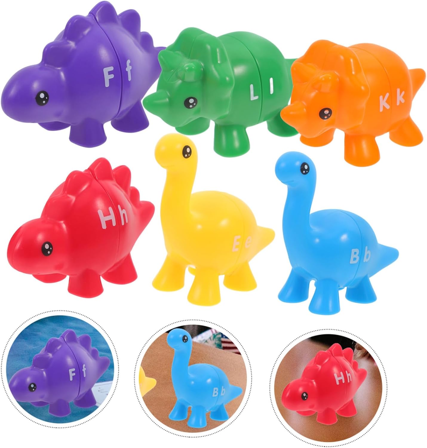 1Set Dinosaur Alphabet Matching for Inspired Early Learning Game Engaging Educational for Preschoolers Includes Storage Bag for Cognitive Development