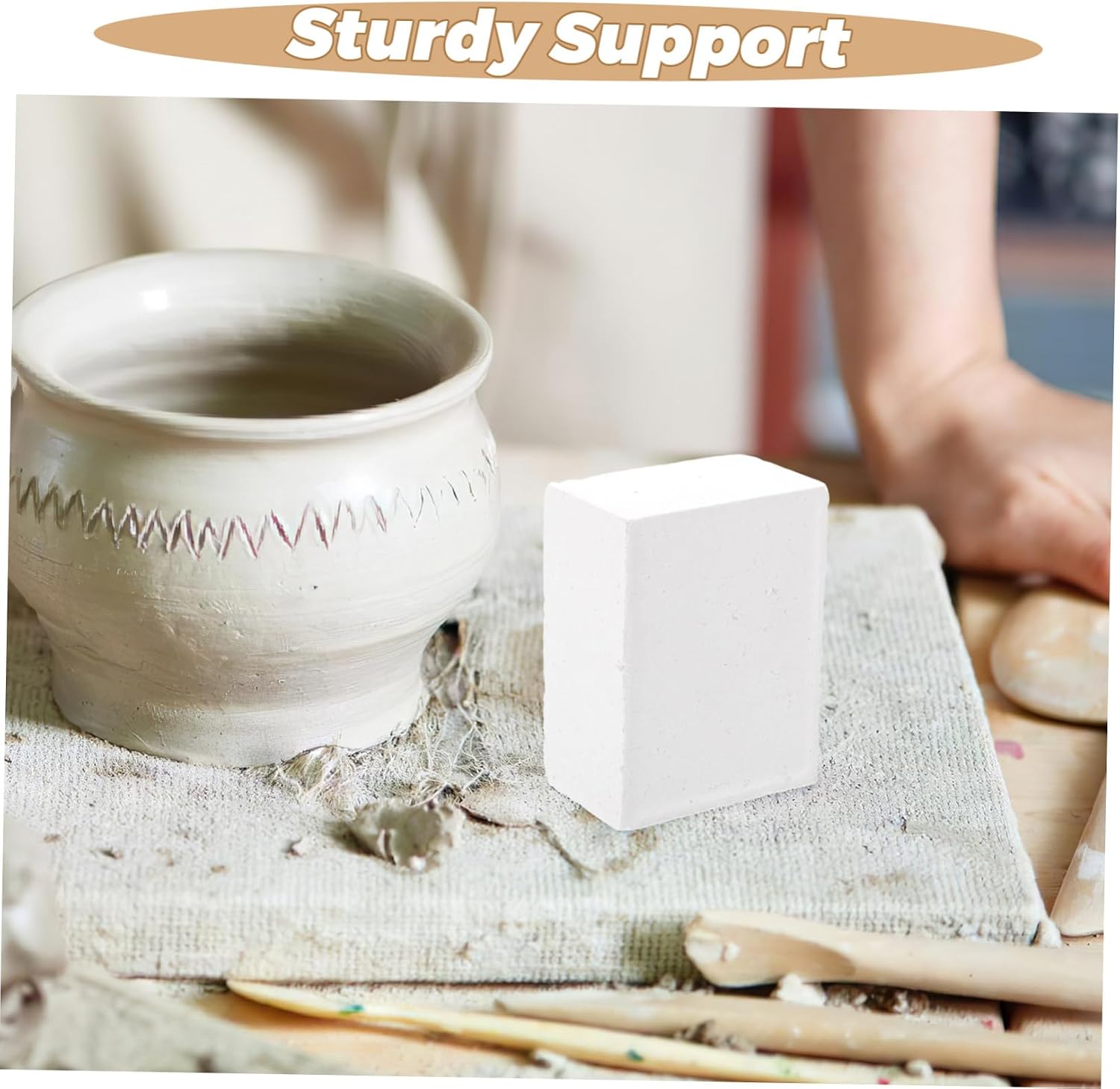 Hohopeti Sturdy Pottery Kiln Post Reusable Ceramic Accessory for Kiln Shelves Easy Install Firing Support Bracket