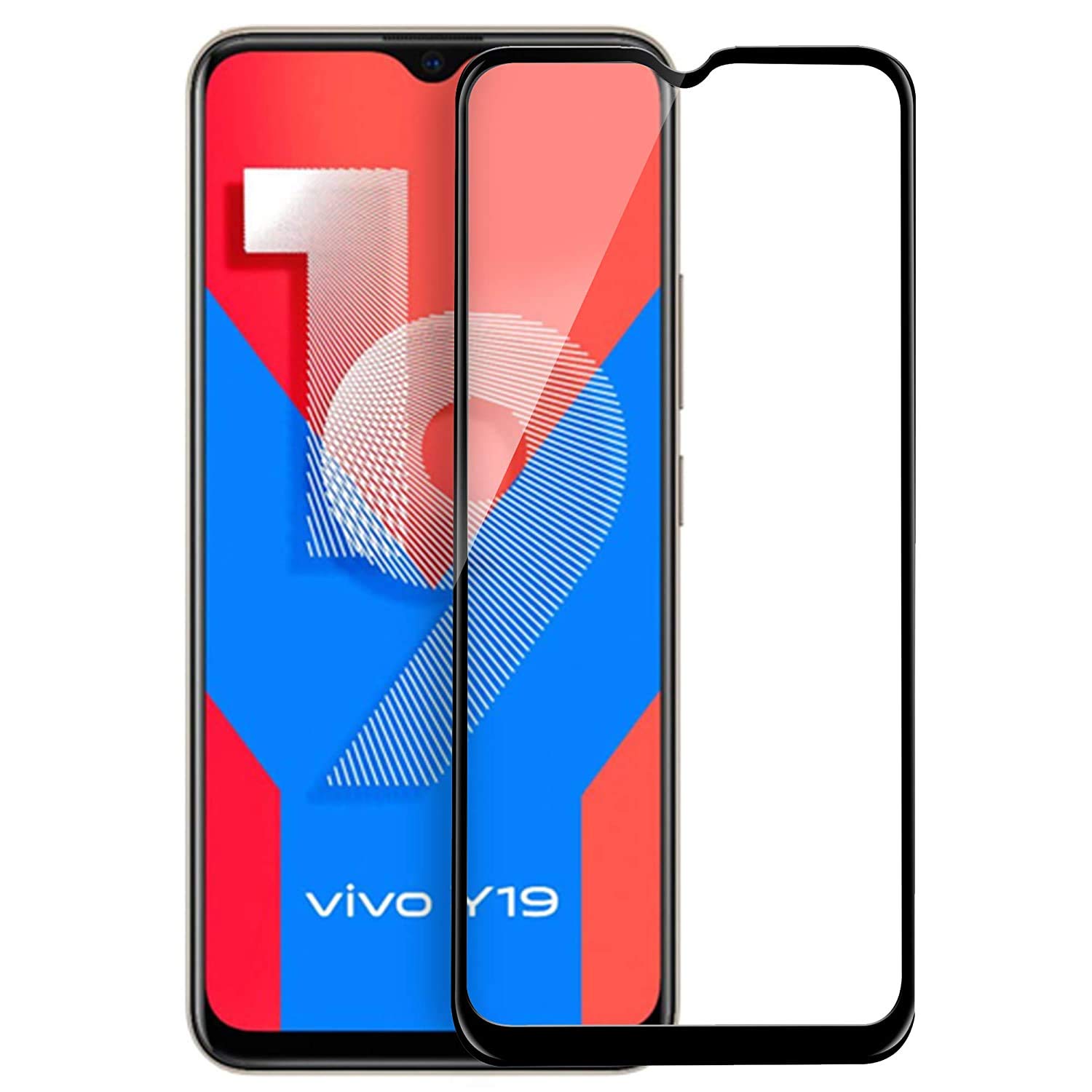 100FIT Tempered Glass for Vivo Y19, Vivo U20 with Full Edge to Edge Coverage and Easy Installation Kit (B08CDY6DM1) Amazon Price History, Amazon Price Tracker