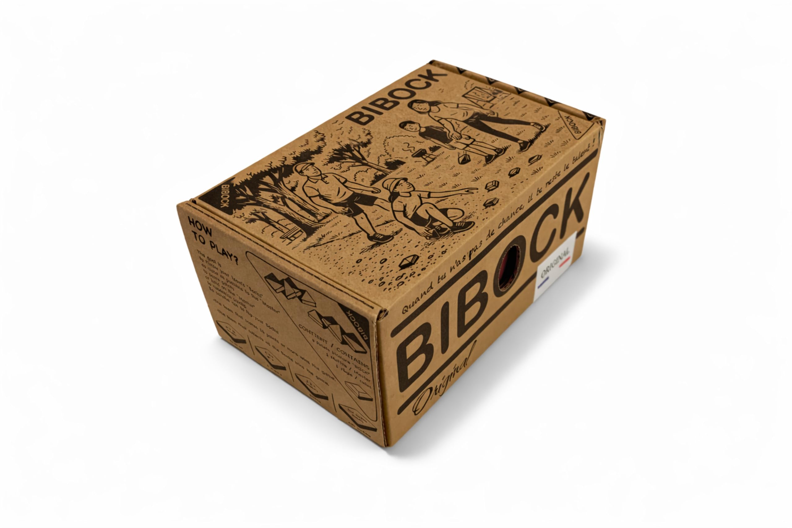 Blackrock Games BIBOCK Original – Jeu de Lancer en Bois | Chance & Talent | 2–8 Joueurs, 5/8+ Ans | Jeu d’extérieur Convivial Pleins de rebondissements