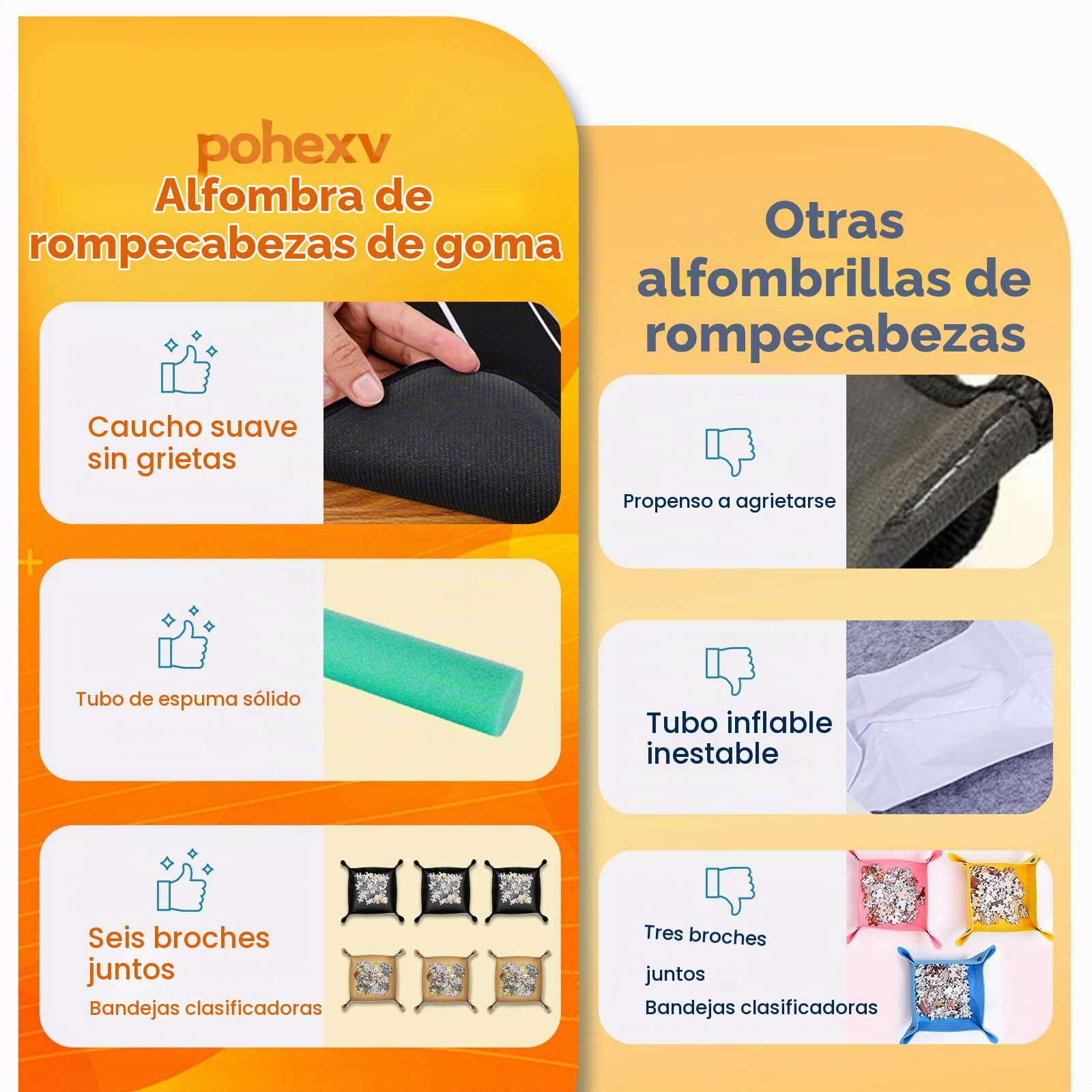 Tapete Puzzle, Tapete para Enrollar Puzzles 3000 2000 1500 1000 Piezas, Accesorios para Guardar Los Puzzles, Jigsaw Puzzle Mat Roll up.