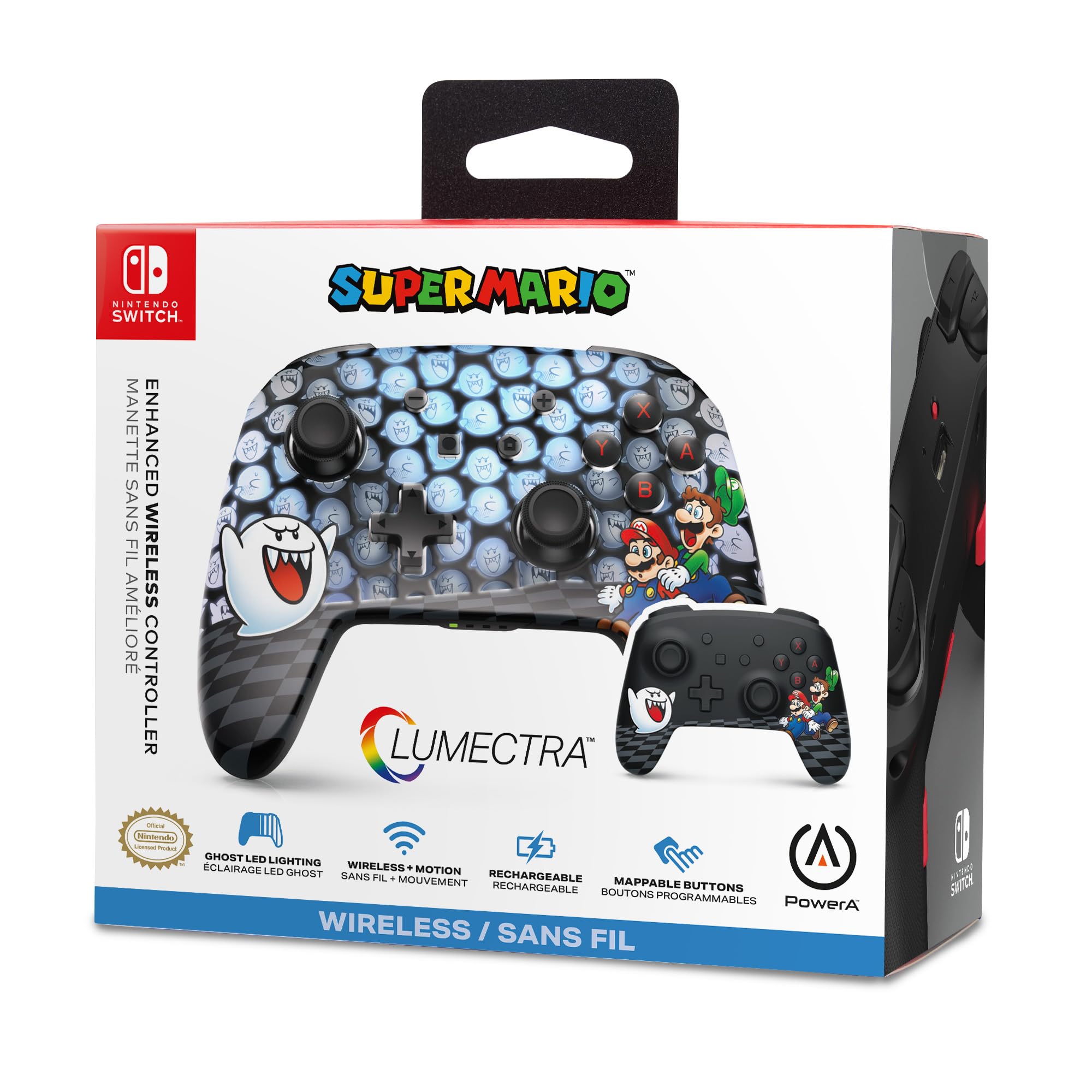 PowerA Enhanced Wireless Controller for Nintendo Switch with Lumectra - Peek-A-Boo