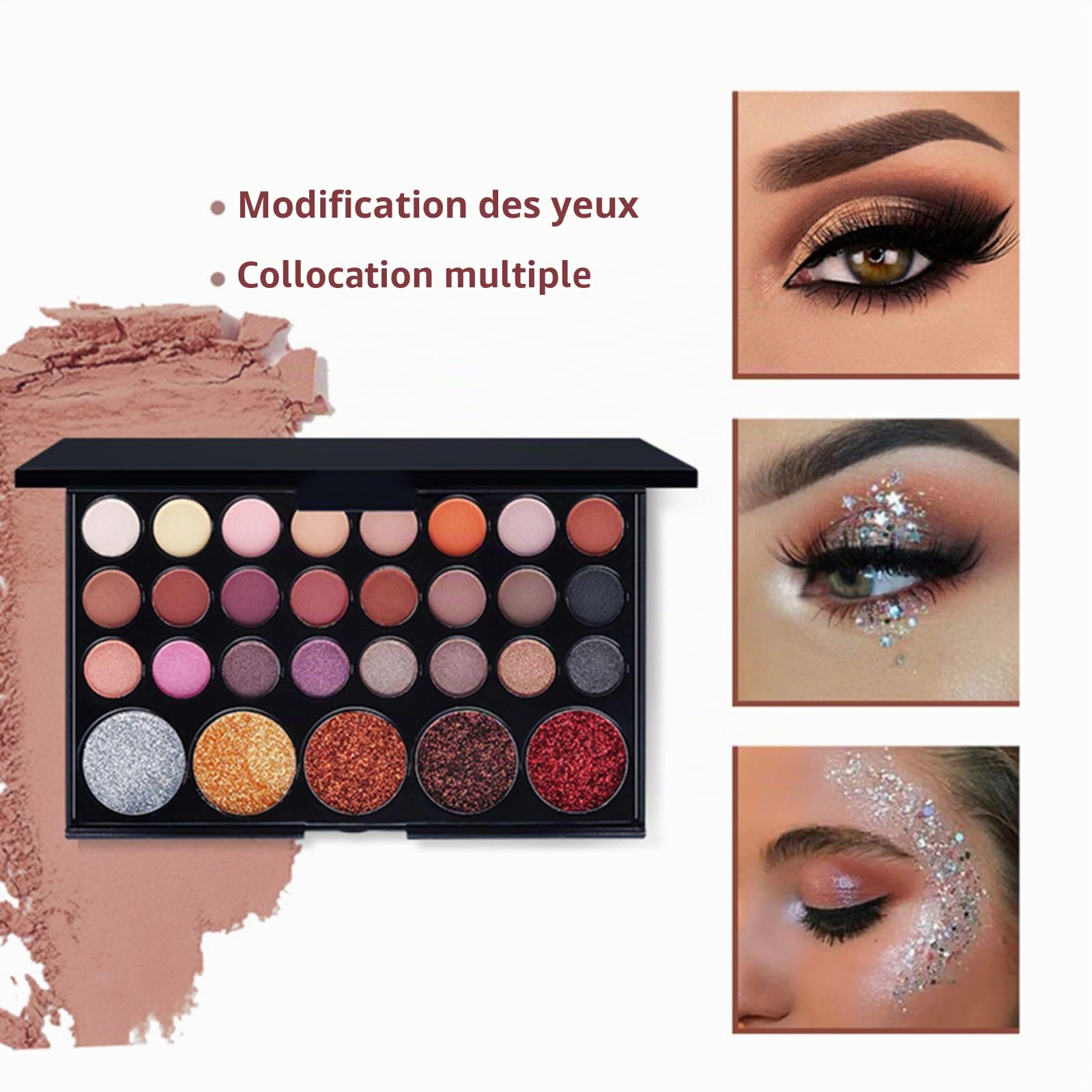 FantasyDay Coffret Maquillage Femme Kit de Maquillage Complet Mallette Maquillage Fille Xmas All in one Makeup Gift Set avec Ombres Paupière Rouge Lèvre Pinceaux Correcteur Mascara Fard à Joues Poudre