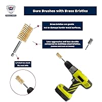 Vista 3 de [8 Tamaños_2 Juegos] Juego de Cepillos de Barrena, Cepillo de Alambre de Latón/Cobre para Taladro Eléctrico, Juego de Cepillos de Taladro, Cepillo