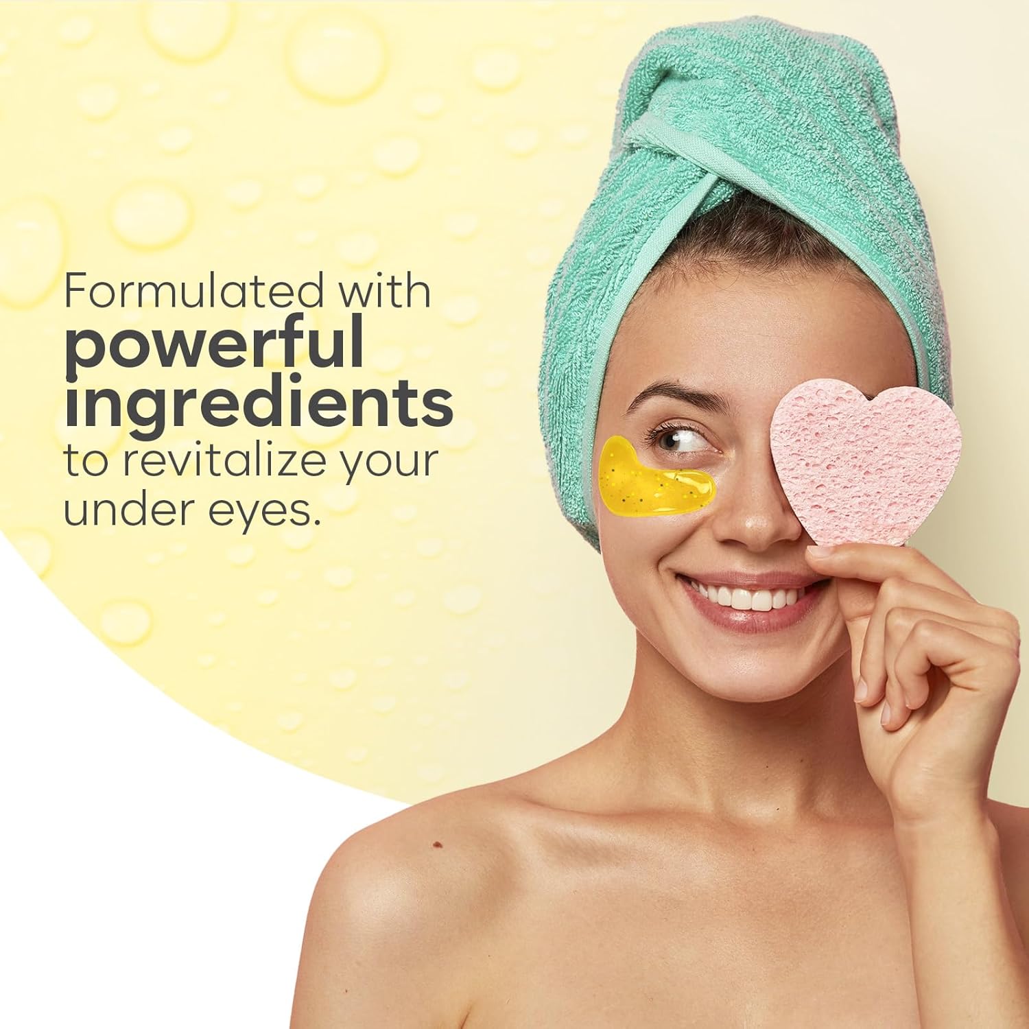 Daytime Under Eye Patches for Puffy Eyes and Dark Circles, Gel Eye Masks with Caffeine, Collagen & Vitamin C, Deeply Moisturizing, Bachelorette Party Favors, Anti Wrinkle Patches (30 Pairs) - Image 5